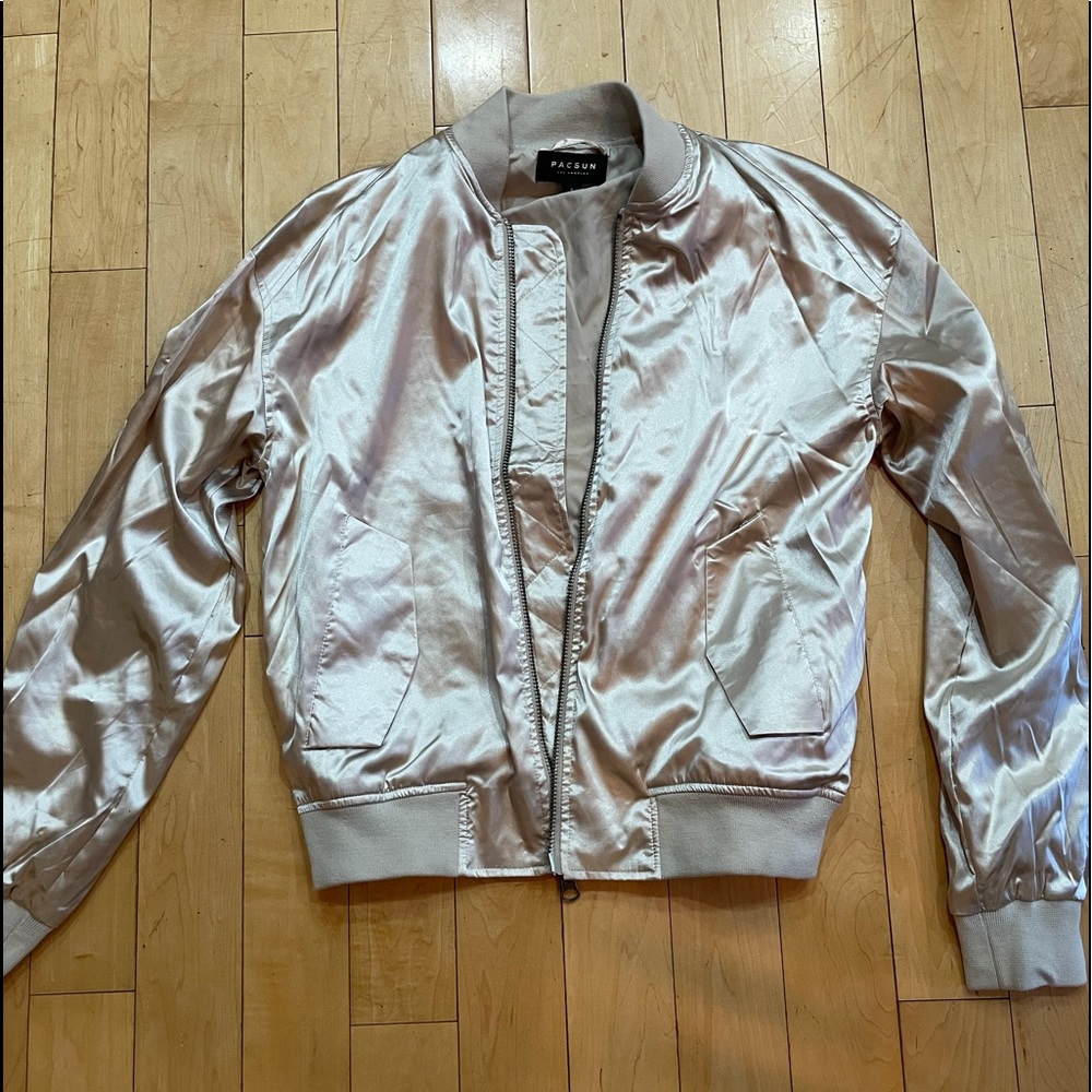 Metallic Bomber Jacket